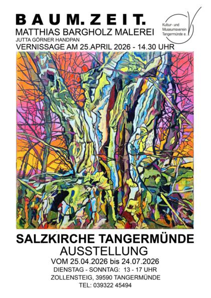 Gemälde in einer aktuellen Kunstausstellung in Tangermünde